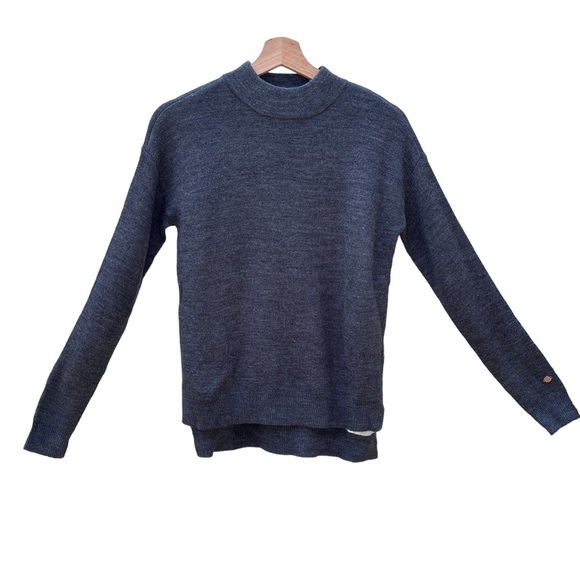 Calia Top Sweater Mock Neck Knit Womens XS Gray Long Sleeve - Picture 1 of 9